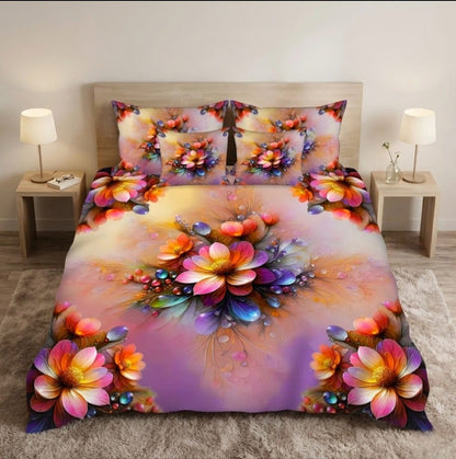 BEDIOR 5PCS DIGITAL 5D BED SHEET SET