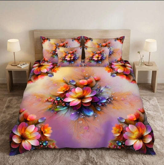 BEDIOR 5PCS DIGITAL 5D BED SHEET SET