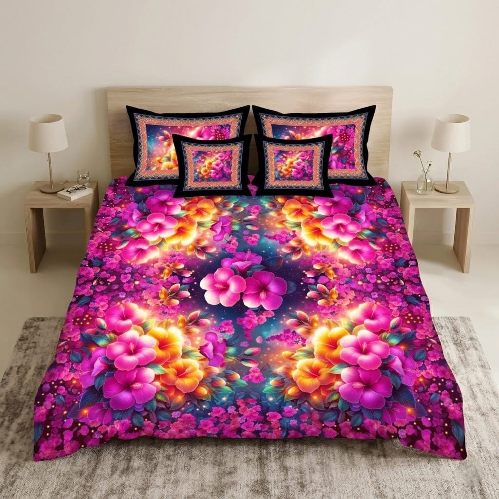 BEDIOR 5PCS DIGITAL 5D BED SHEET SET