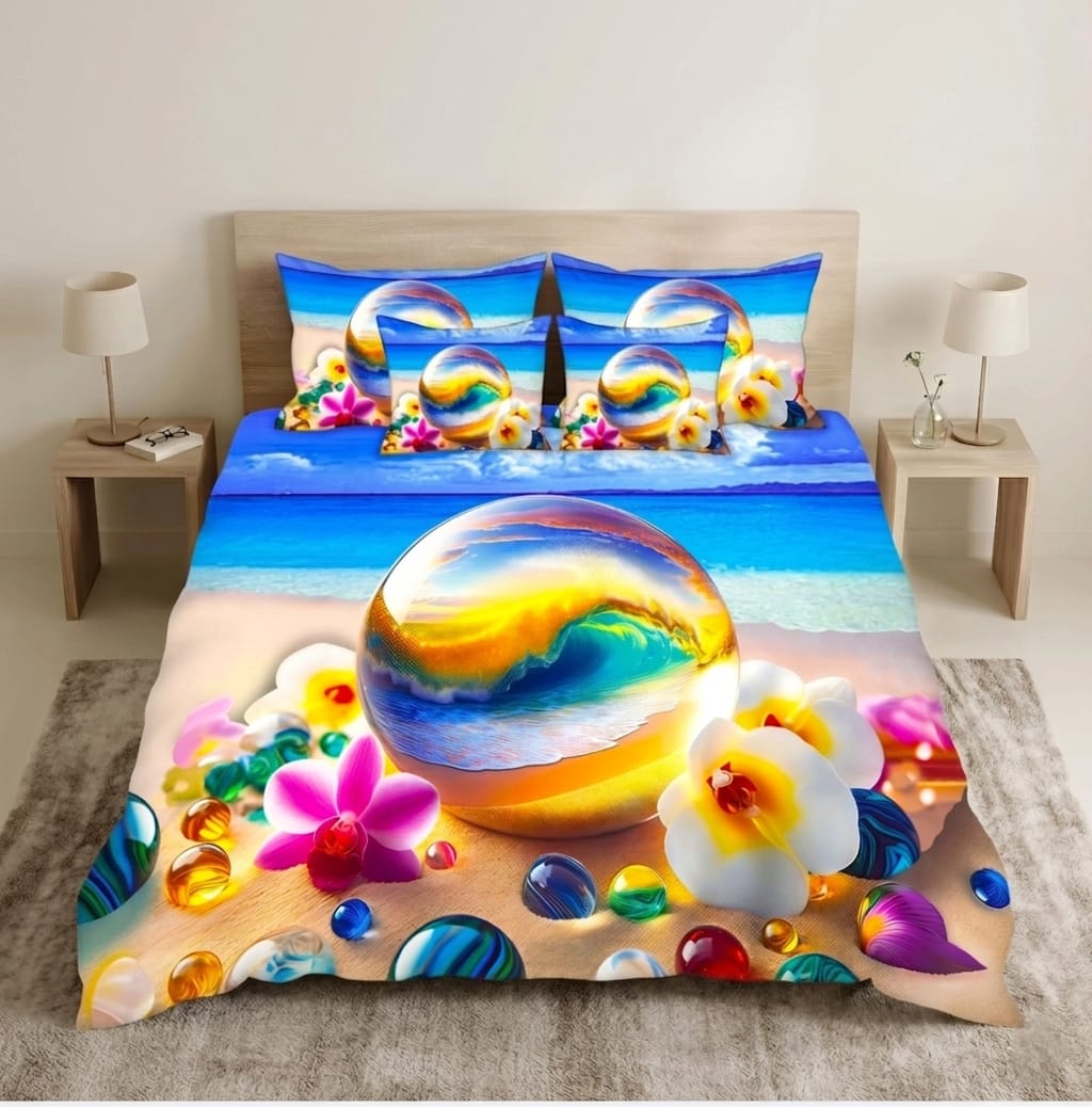 BEDIOR 5PCS DIGITAL 5D BED SHEET SET