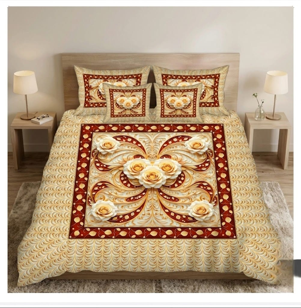 BEDIOR 5PCS DIGITAL 5D BED SHEET SET