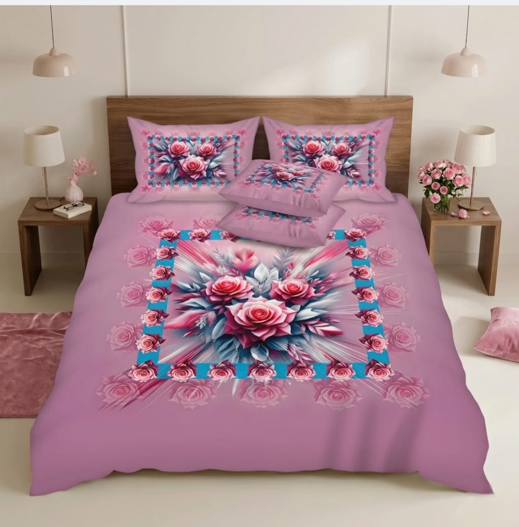 BEDIOR 5PCS DIGITAL 5D BED SHEET SET